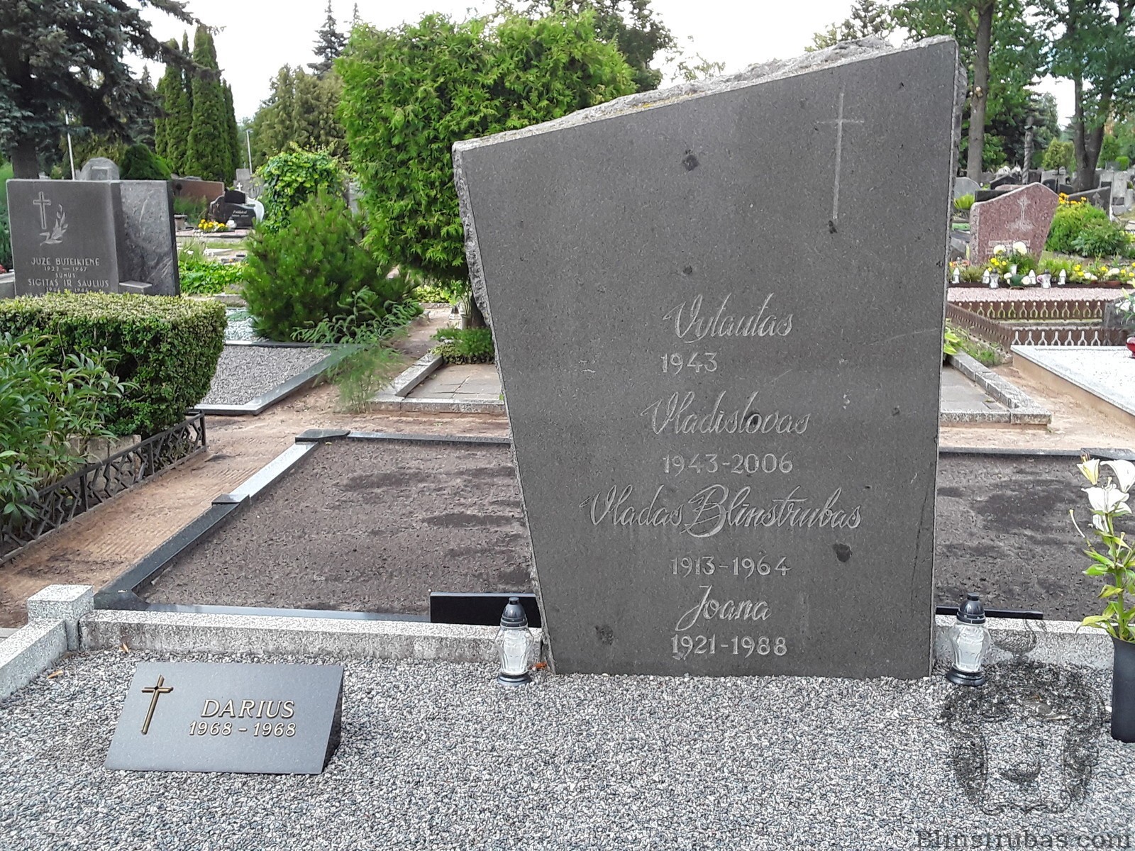 Vladas-ir-Vladislovas-Blinstrubai-Joana-Blinstrubiene-Panevezio-Kristaus-karaliaus-kapines